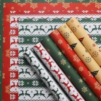 Christmas Tree Flower Packaging Paper Kraft Paper in Many Colors for DIY Arrangement