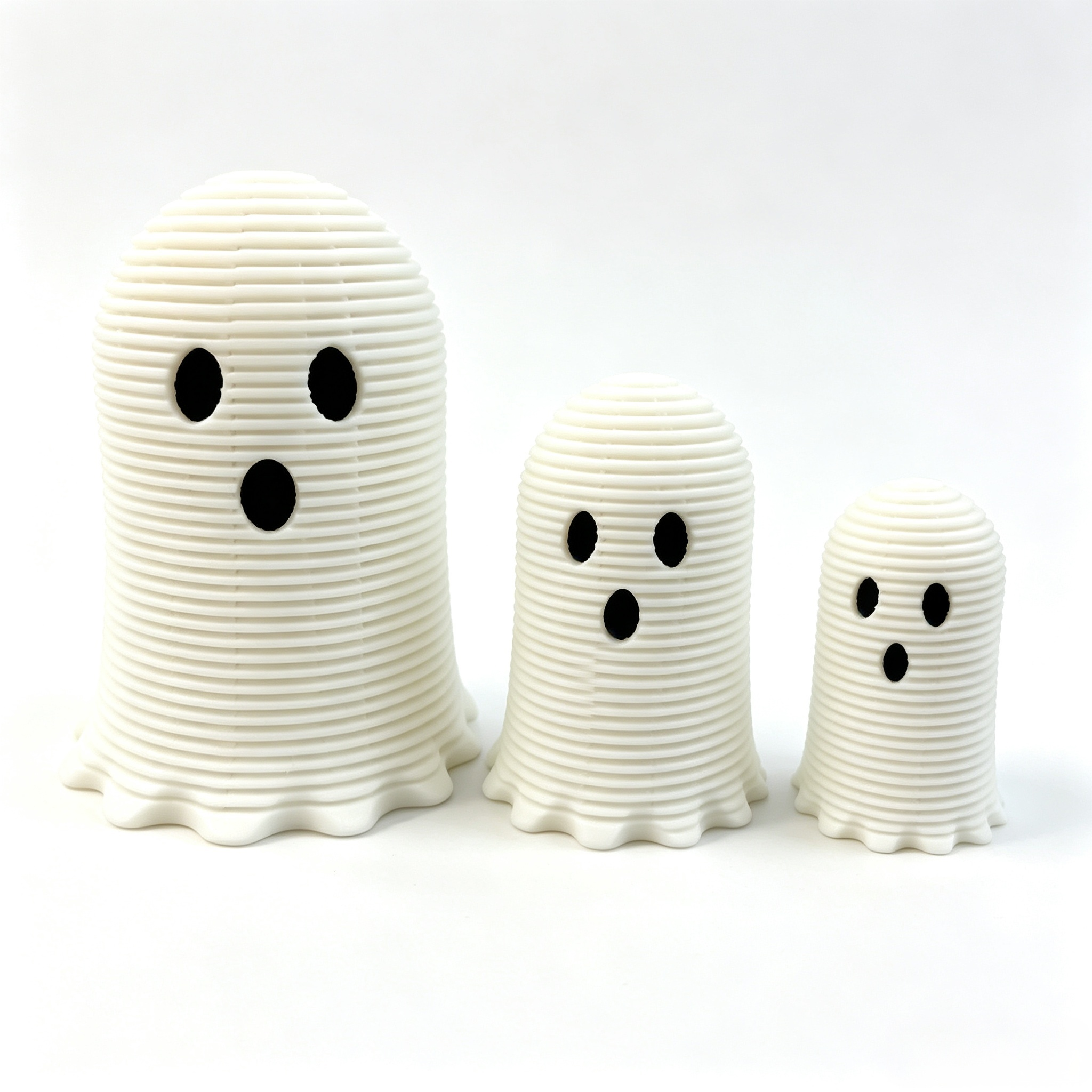 Stretch Spring Ghost Fidget Toy, 3D Printed Holiday Decoration for Halloween Table Decor