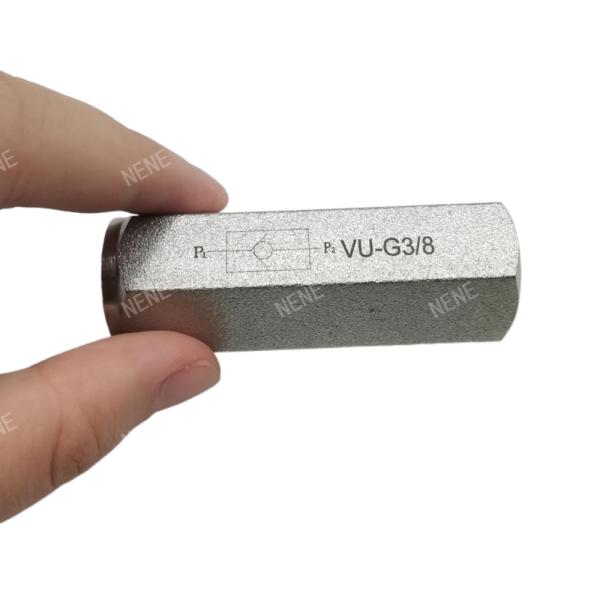 Tube Type Hydraulic Valve VU-G3/8 Large Diameter Threaded One-Way Valve Manufacturer Source Direct Sales
