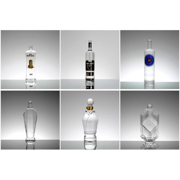 Industrial Beverage Custom Design Glass Bottle Glass Liquor Bottles for Vodka