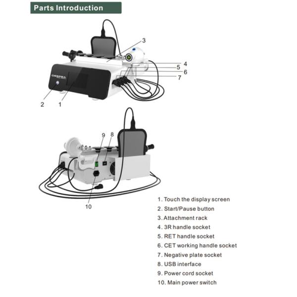 448k + 20k Deepba RF machine de lifting du visage, brûleur de graisse machine de perte de poids soulagement de la fatigue OEM ODM