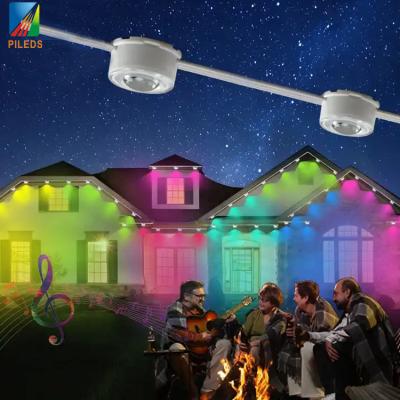 Ws2811 Eaves LED Point Light, LED Pixel Strips Cor Mudável 12V RGBW