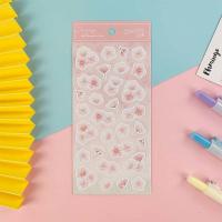 Les autocollants auto-adhésifs de papier de perle ont découpé les labels avec des matrices auto-adhésifs irréguliers de DIY