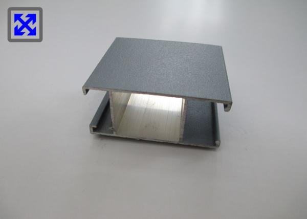 Black Sand Blasting Aluminum Door Profiles Durable For Balcony / Living Room