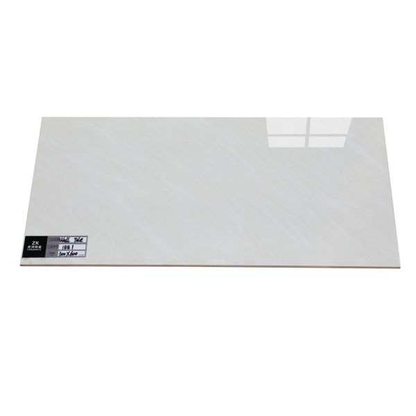 Effets de marbre blanc Carreaux de mur céramique carré vitré poli 30x60 Pour l' hôtel