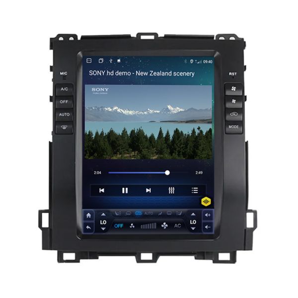 9.7inch Android Tesla Style Touch Screen Car Dvd Radio Player For Toyota Prado