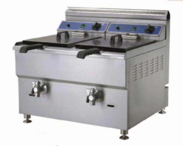 Fritadora de cozinha comercial elétrica com temperatura entre 0°C e 300°C para cozinhar em restaurantes