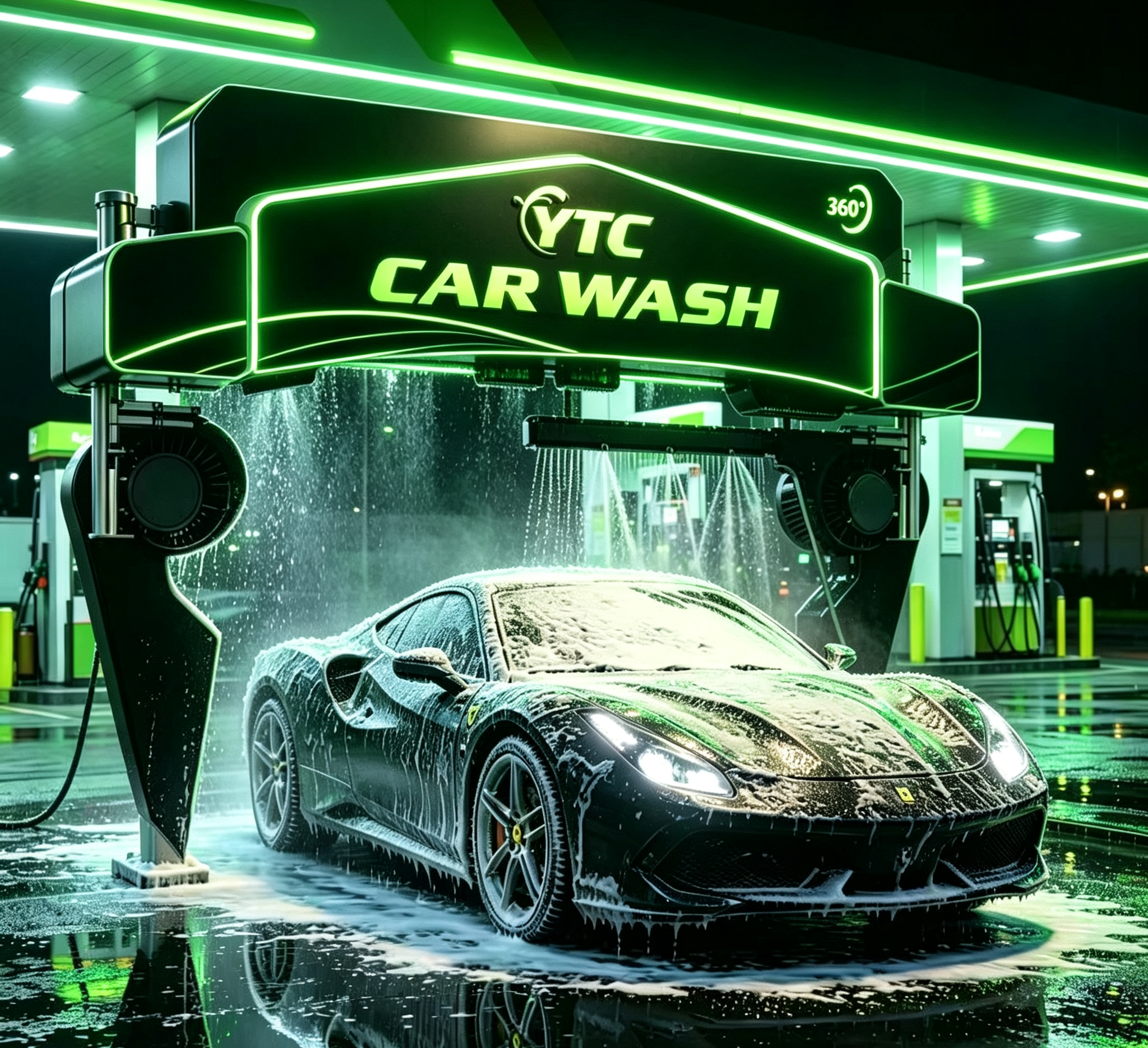 24kw Industrial Car Wash Machine Automatic Vehicle Washing Machine Overload Protection