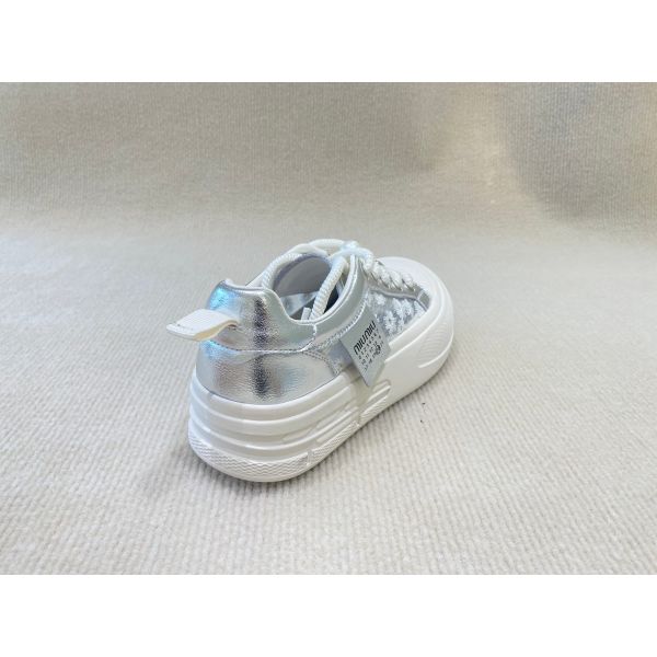 Pearl Flower Womens Leather Casual Shoes Breathable Soft And Heightening