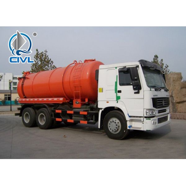 500r/Min Sewage Vacuum Truck SWZ 4X2 10 M3 L/RHD With Safety Belts Sewage Suction Pump