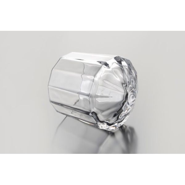 7 Ounce Glass Drinking Cups 200ml Diamond Crystal Whisky Glasses Machine Pressed