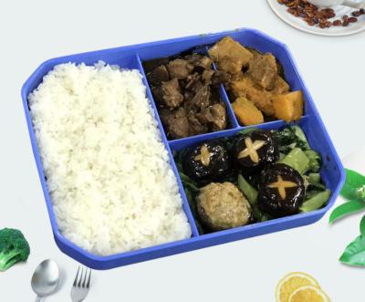 Children Reusable Plastic Lunch Trays For Social Groups Catering