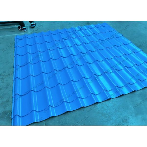 PLC Metal Roofing Manufacturing Equipment 40Cr R Panel Roll Forming Machine