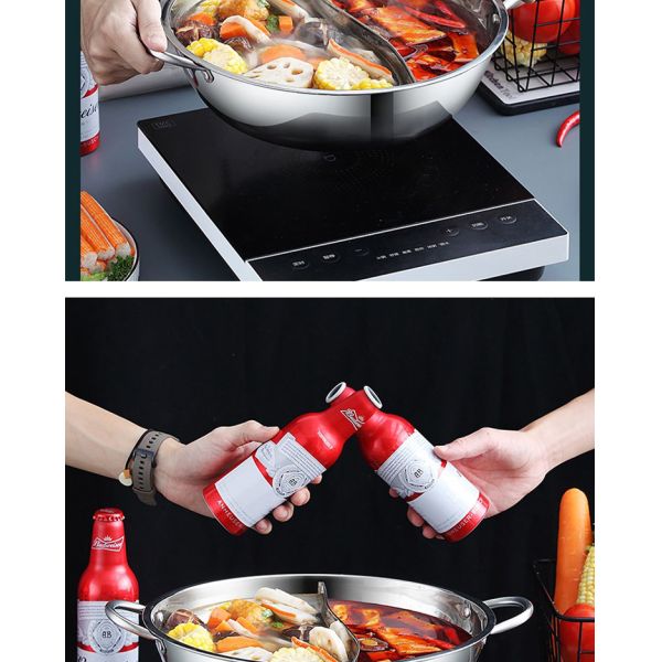 Good Quality Hot Pot Pot Multi-user Hotpot 201 Stainless Steel Shabu Shabu Pots For Cooking