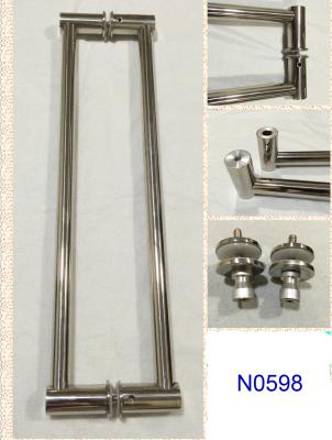 SUS304 Polished Chrome shower handle / glass door handle N0598