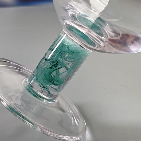 Mexican Confetti Design Elegant Water Goblets Luxury Hand Blown Confetti Cocktails Glass Cup Romantic Short Stem Wine Glasses