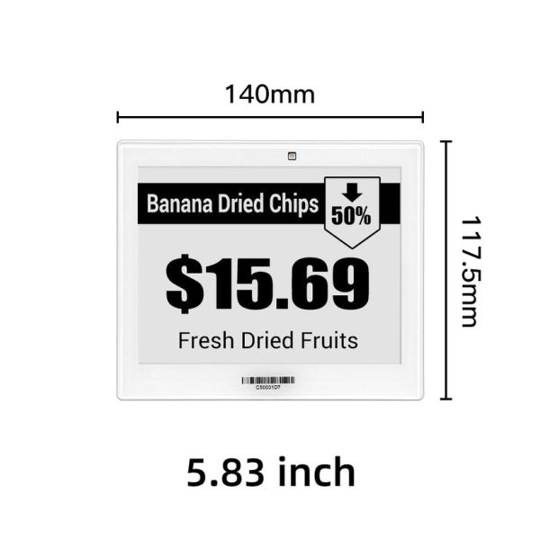 5.83 дюймовый световой дисплей Электронные текстовые маркировки E-Link Epaper 2.4GHz ESL