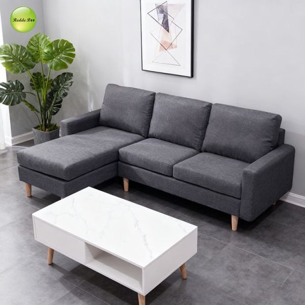 Ottoman Flex Deep Seat Sectional Couch 3 Seater L Shape Sofa Machine Washable