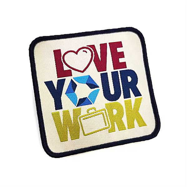 Hats Woven Custom Clothing Patches Iron on for Clothing