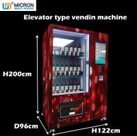 Máquina de venda automática da garrafa de vidro com o elevador para vender a máquina de venda automática esperta do mícron do champanhe do vinho tinto