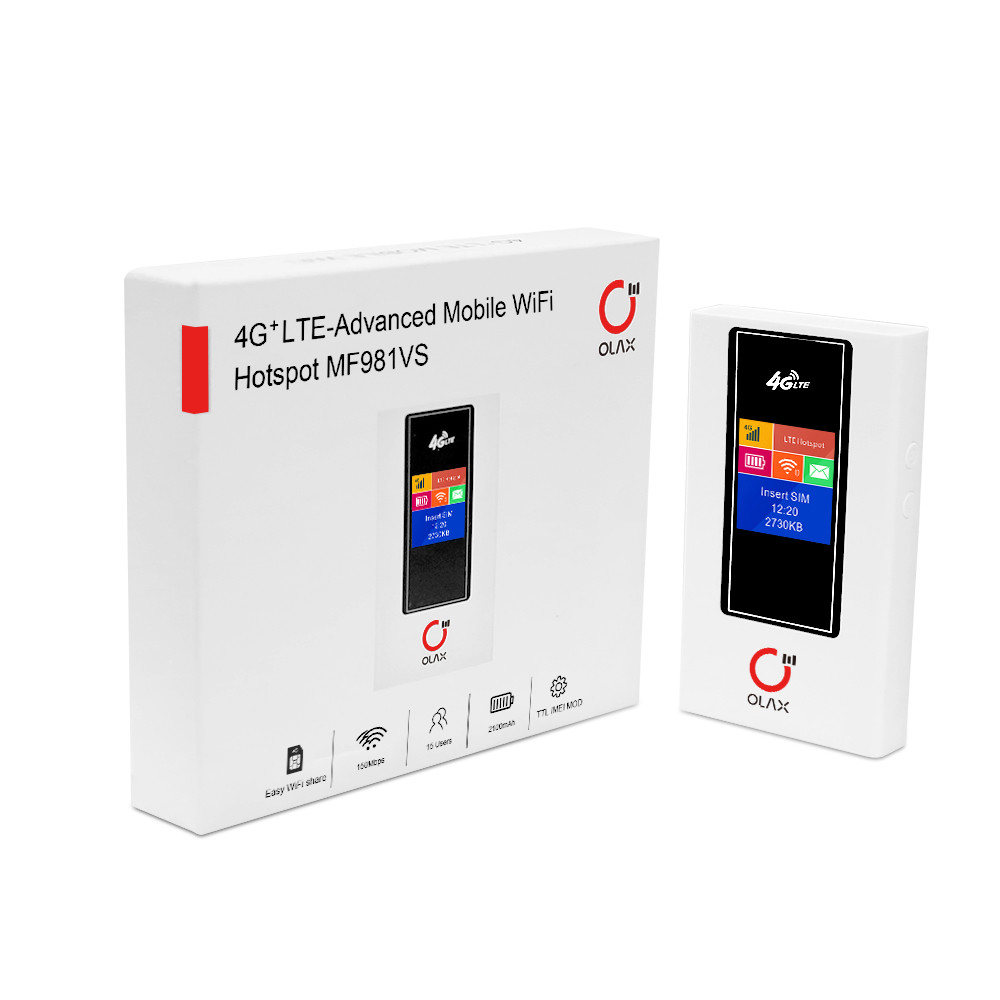 Точка доступа OLAX MF981VS кармана маршрутизатора ROHS 2100MAh 4G LTE MIFI мобильная
