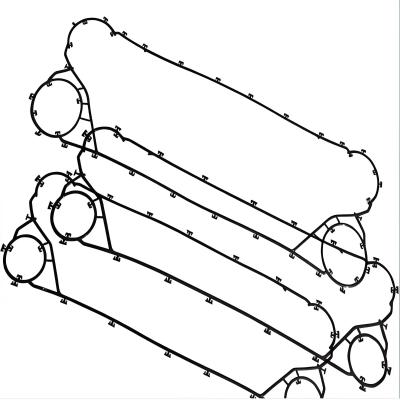 5S Standardized Process Vulcanization Process EPDM High Sealing Plate Heat Exchanger Gasket