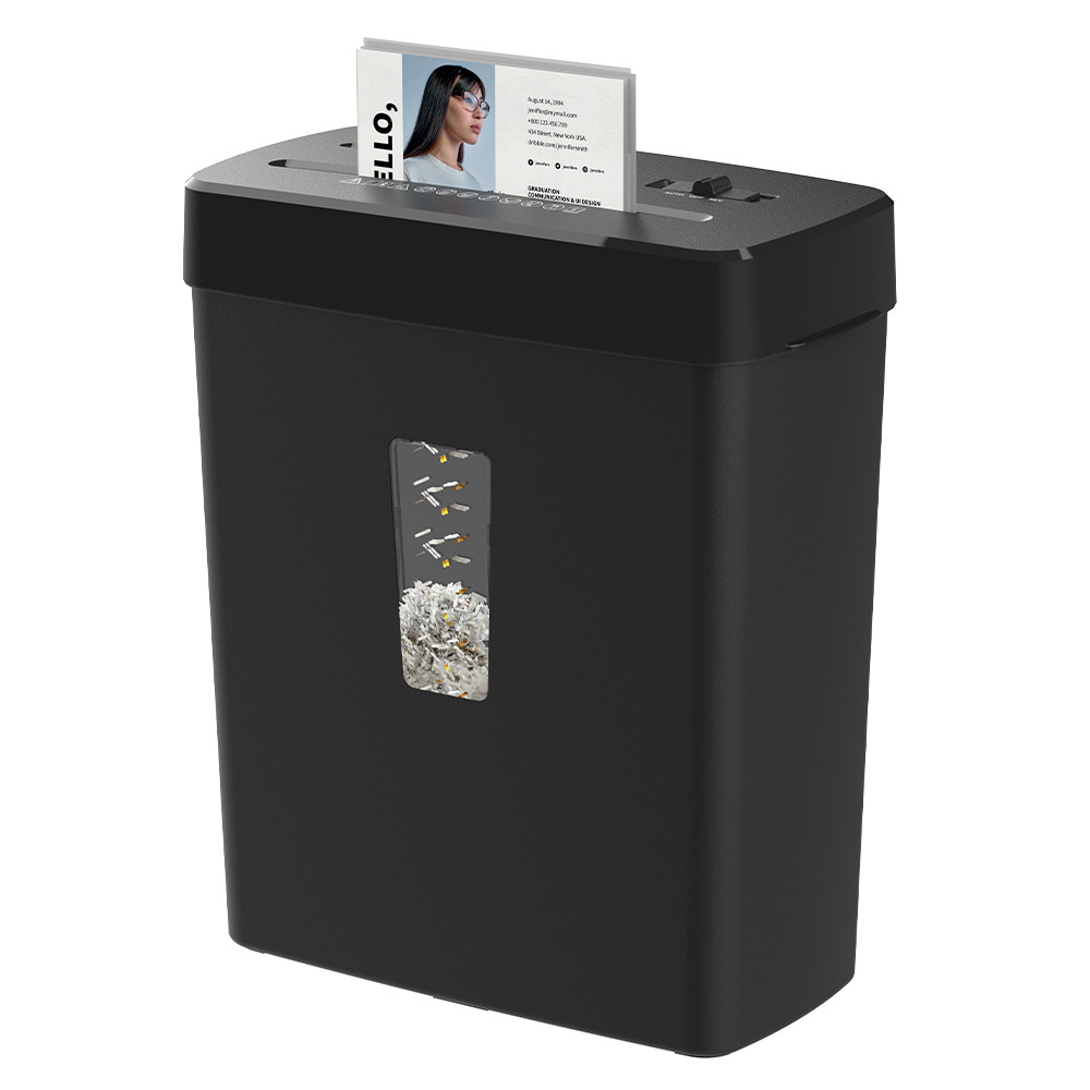 CD222P 8 листов Перекрестный резка бумаги Shredder машина 320x164x380мм Для офиса дома Удаление документов