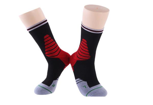 Breathable Crew Compression Basketball Custom Sports Socks Womens Regular Style