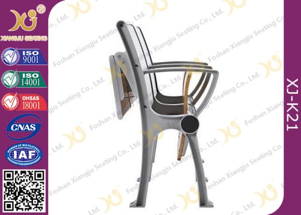 Aluminum Alloy Folding Seat School Desk And Chair With Writing Pad