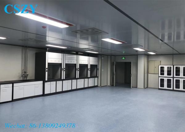 Double Door Lab Fume Cupboard , Steel Material Chemistry Lab Fume Hood