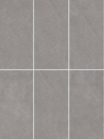 Grise Matte Antique Finition de grès Mur de rideau extérieur Carreaux épais pour centre commercial 1200x600mm