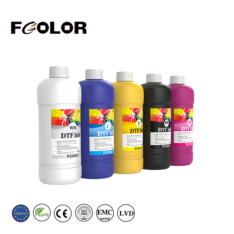 Top-quality DTF Ink for Heat Transfer Printing, Offering Brilliant Colors and a Smooth Finish for Custom Apparel Designs.
