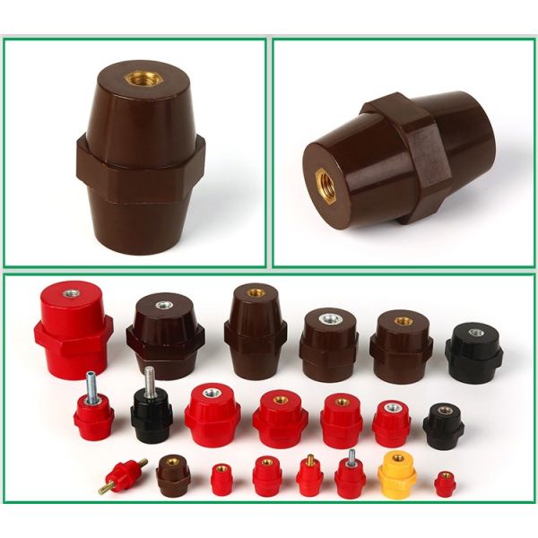 Hexagonal Epoxy Busbar Support Insulator Standoff SEP6541 High Intensity