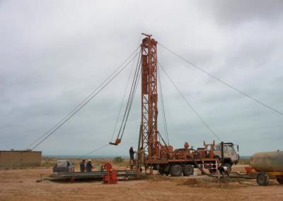 550m 30 Ton Load Truck Mounted Drilling Rig High Bearing Capacity