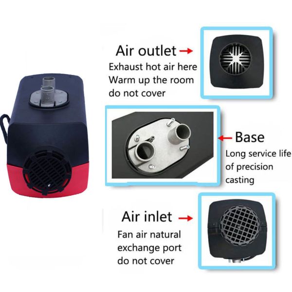 12V/24V Parking Fuel Heater Night Air Heater 5KW Diesel Heater For Truck Boat Car Trailer Motorhomes Campervans Caravan