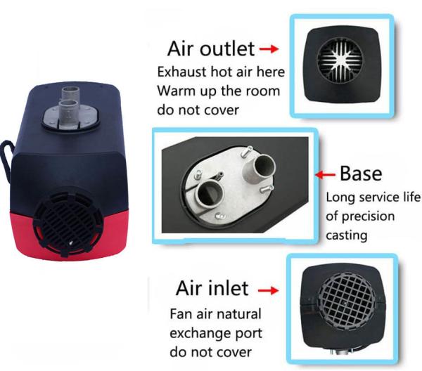 12V/24V Parking Fuel Heater Night Air Heater 5KW Diesel Heater For Truck Boat Car Trailer Motorhomes Campervans Caravan