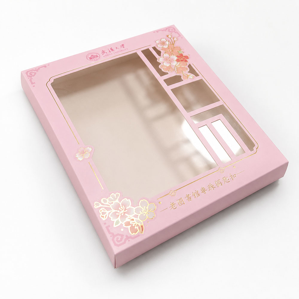 Transparent PET Window Custom Window Boxes Display Gift Insert Tray Structure