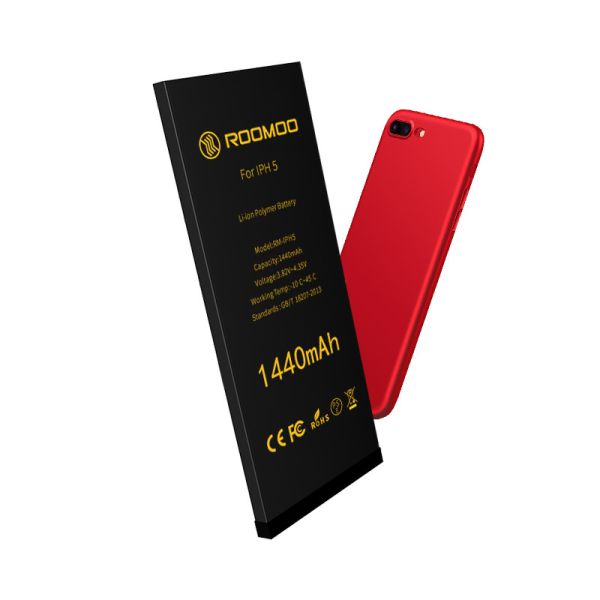 1440mAh Capacity 	Apple Iphone 5 Battery 100% Cobalt With Double IC