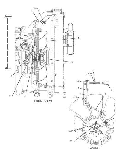 3240123 324-0123 Fan Drive Excavator Engine Parts Fitting For 320D 320D FM 320D FM RR