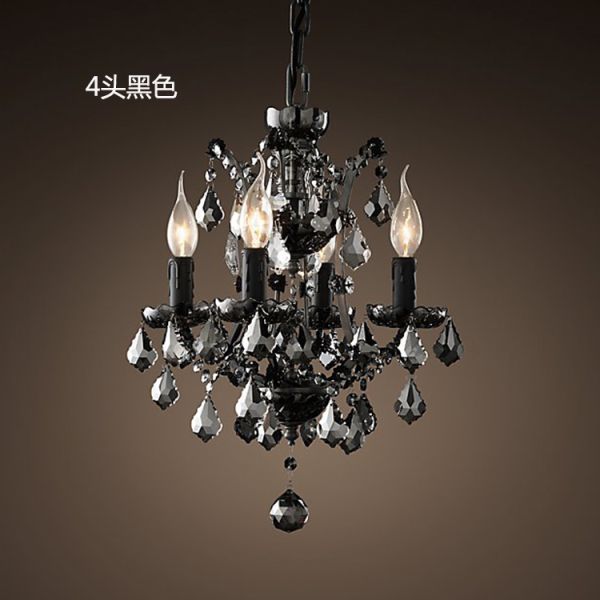 Vintage Black iron dining room Living room Chandelier (WH-WI-01)