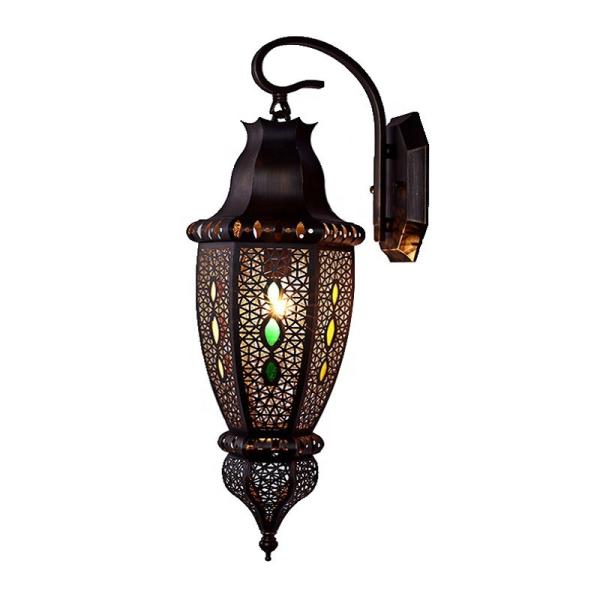 Villa Courtyard Muslim Style Copper Wall Lamp Copper Wall Sconce Lights