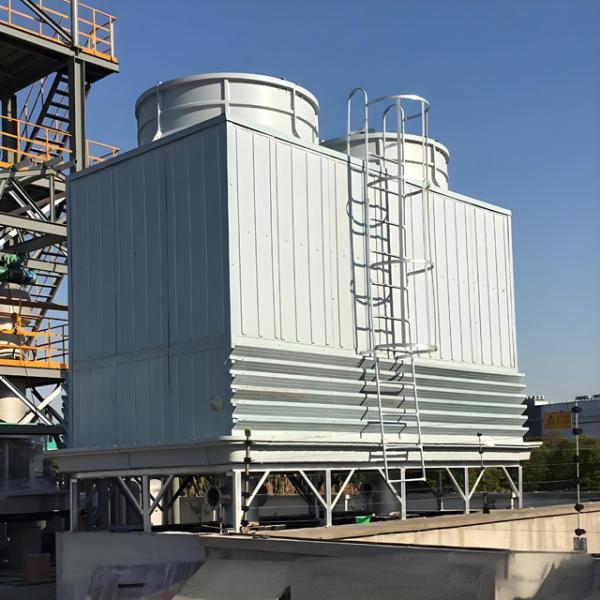 Industrial Cooling System FRP Square Counter-flow Cooling Tower 23.72m2 800T with Fiberglass Material