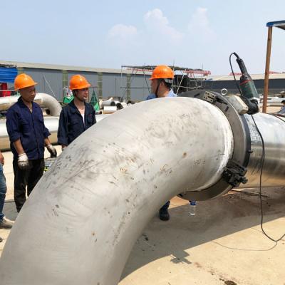Máquina para cortar y amortizar tubos de grado industrial para el mecanizado de tubos grandes