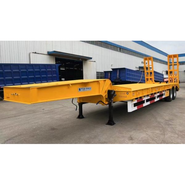 Heavy Haul  2/3/4 Axle Semi Low Bed Truck Trailer 40/60/80 Tons for Sale in Congo