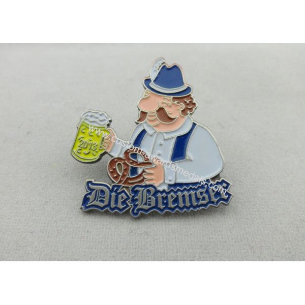 Iron Stamping, Die Struck Karneval Lapel Pin by Antique Nickel Plating (OEM & ODM)