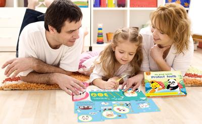 Montessori Practical Life Brushing Model 18 Cards include Professional Health Tips about Protecting Teeth