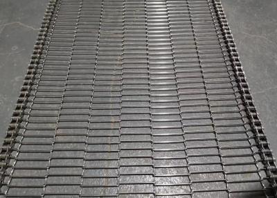 Food Cooling Stainless Steel Flat Flex Conveyor Belt 7mm Pitch