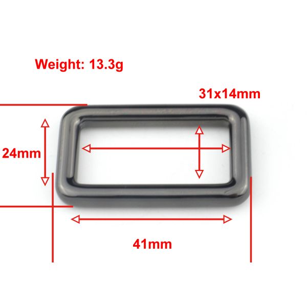 Square Bag Metal Buckle Handbag Fittings Custom Handbag Metal Hardware