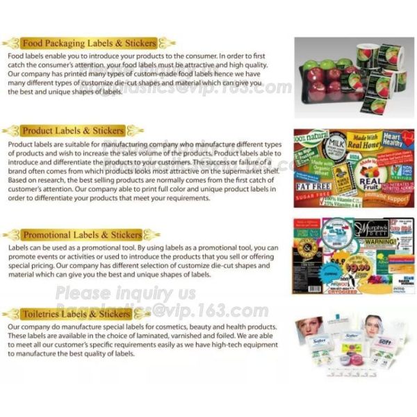 Die Cut Foil stamping, Waterproof Vinyl PVC Custom Logo Sticker Label, matte finish, PP label, PET sticker