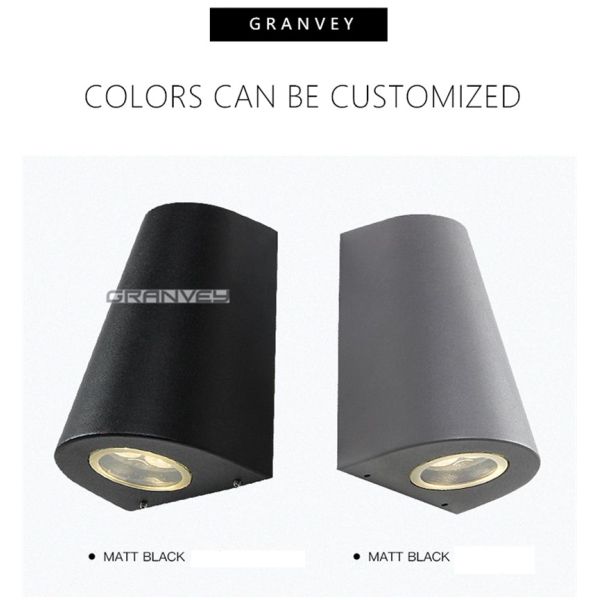 Bucket Shape Exterior Wall Mounted Downlights , LED Outdoor Wall Sconce Durable